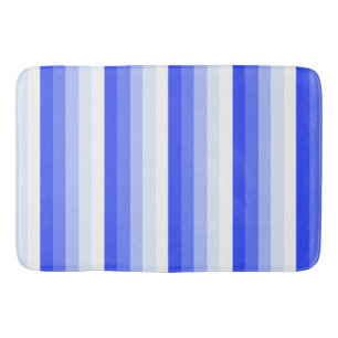 Royal blue schaduwstrepen badmat