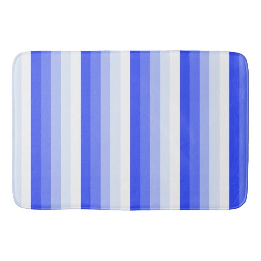 Royal blue schaduwstrepen badmat (Voorkant)