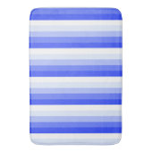 Royal blue schaduwstrepen badmat (Voorkant Verticaal)