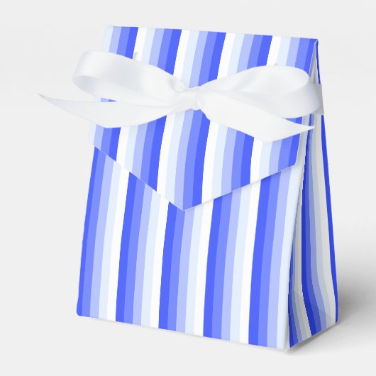 Royal blue schaduwstrepen bedankdoosjes (Voorkant Zijde)
