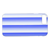 Royal blue schaduwstrepen Case-Mate iPhone case (Achterkant (Horizontaal))