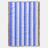 Royal blue schaduwstrepen deken (Voorkant Verticaal)