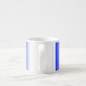 Royal blue schaduwstrepen espresso kop (Achterkant)
