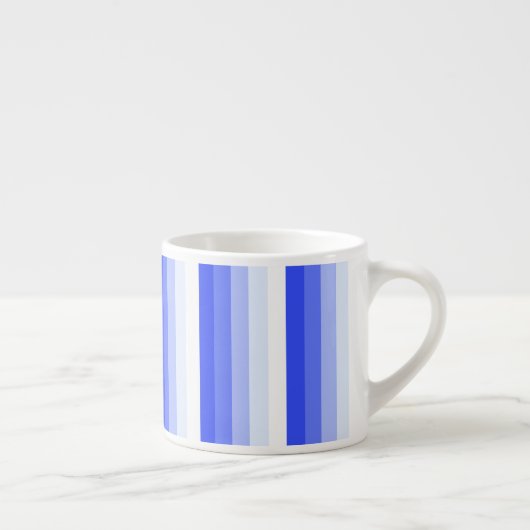 Royal blue schaduwstrepen espresso kop (Rechts)
