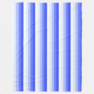 Royal blue schaduwstrepen fleece deken