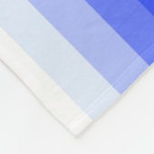 Royal blue schaduwstrepen fleece deken (Hoek)