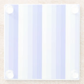 Royal blue schaduwstrepen glazen onderzetter (Achterkant)