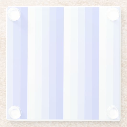 Royal blue schaduwstrepen glazen onderzetter (Achterkant)