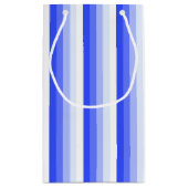 Royal blue schaduwstrepen klein cadeauzakje (Achterkant)