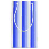 Royal blue schaduwstrepen klein cadeauzakje (Voorkant)