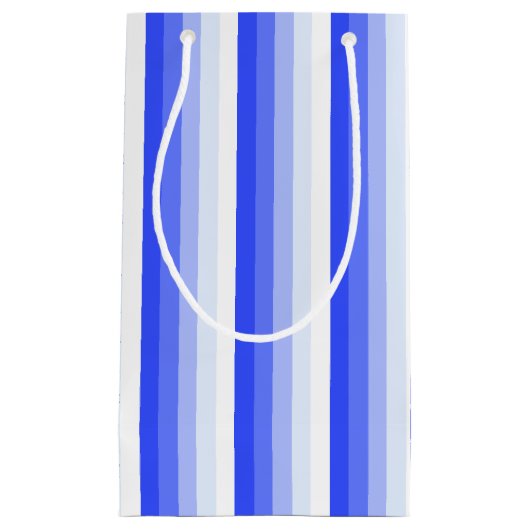 Royal blue schaduwstrepen klein cadeauzakje (Voorkant)