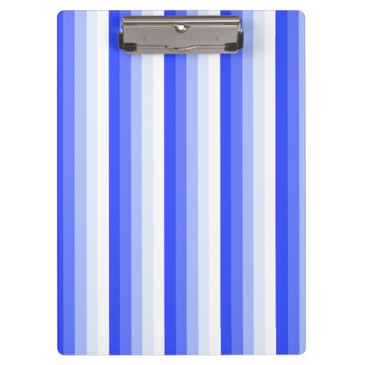 Royal blue schaduwstrepen klembord (Voorkant)