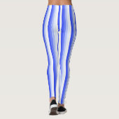 Royal blue schaduwstrepen leggings (Achterkant)