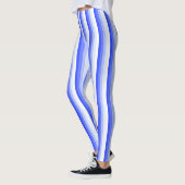 Royal blue schaduwstrepen leggings (Links)