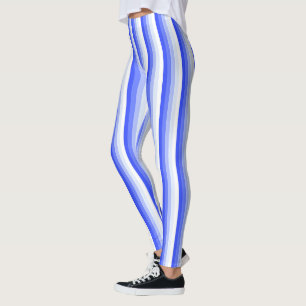 Royal blue schaduwstrepen leggings