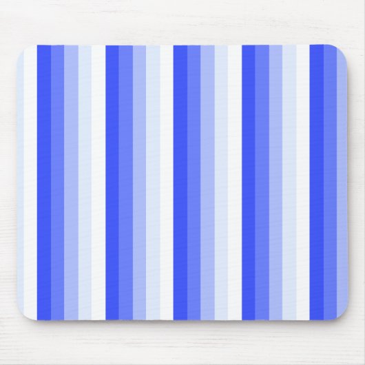 Royal blue schaduwstrepen muismat (Voorkant)