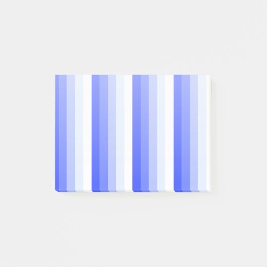 Royal blue schaduwstrepen post-it® notes (Voorkant)