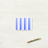 Royal blue schaduwstrepen post-it® notes (Op bureau)