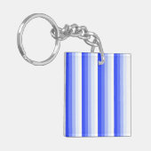 Royal blue schaduwstrepen sleutelhanger (Voorkant Links)