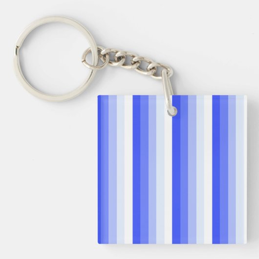 Royal blue schaduwstrepen sleutelhanger (Voorkant)