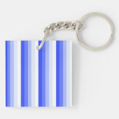 Royal blue schaduwstrepen sleutelhanger (Achterkant)