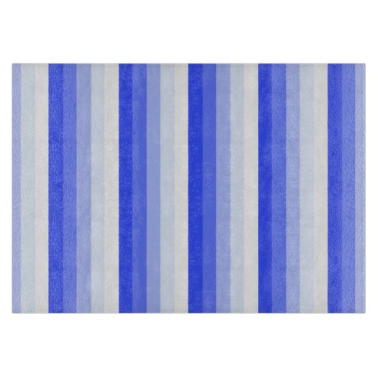 Royal blue schaduwstrepen snijplank (Voorkant)