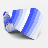 Royal blue schaduwstrepen stropdas (Opgerold)