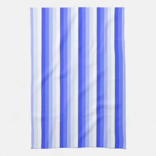 Royal blue schaduwstrepen theedoek (Verticaal)