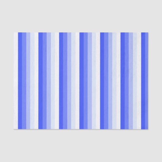 Royal blue schaduwstrepen tissuepapier (Voorkant)