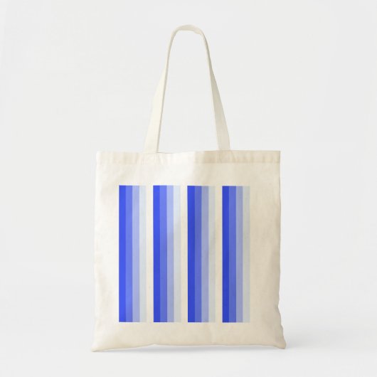 Royal blue schaduwstrepen tote bag (Voorkant)