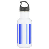 Royal blue schaduwstrepen waterfles (Achterkant)