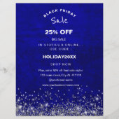 Royal Blue Scratch Korting Holiday Sale Promotie  Flyer (Voorkant)