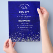 Royal Blue Scratch Korting Holiday Sale Promotie  Flyer (Hand)