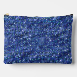 Royal Blue Sequin Patroon Etui