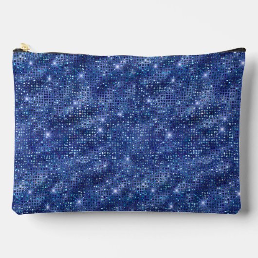 Royal Blue Sequin Patroon Etui (Voorkant)