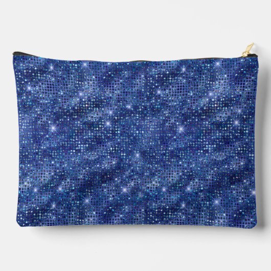 Royal Blue Sequin Patroon Etui (Achterkant)