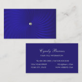 Royal Blue Shimmer Twirl Visitekaartje (Voorkant / Achterkant)