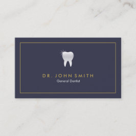 Royal Blue Shiny Tand Dental Afspraak Afsprakenkaartje