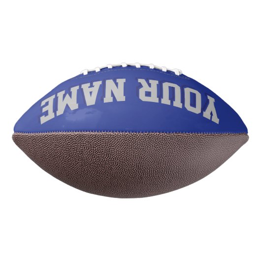 ROYAL BLUE SILVER GRAY EN NAVY Custom Football (Gedraaid 90)