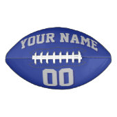 ROYAL BLUE SILVER GRAY EN NAVY Custom Football (Voorkant)