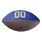 ROYAL BLUE SILVER GRAY EN NAVY Custom Football (Gedraaid 270)
