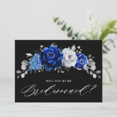 Royal Blue Silver Kaart (Staand voorkant)