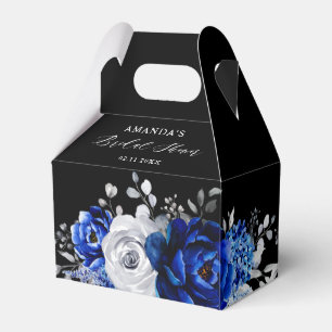 Royal Blue Silver Metallic Vrijgezellenfeest Fav Bedankdoosjes