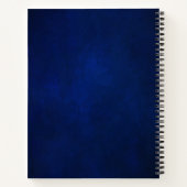 Royal Blue Silver Metallic Vrijgezellenfeest Notitieboek (Achterkant)