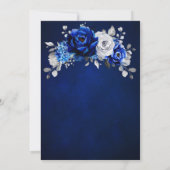 Royal Blue Silver Metallic We doen nog steeds Kaart (Achterkant)