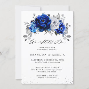 Royal Blue Silver Metallic We doen nog steeds Kaart