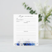 Royal Blue Silver Vrijgezellenfeest Recipe (Staand voorkant)