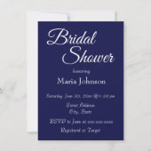 Royal Blue Simple Style Vrijgezellenfeest Kaart (Voorkant)