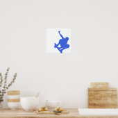 Royal Blue Skateboarding Poster (Keuken)