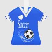 Royal Blue Soccer Shirt Ornament (voorkant)